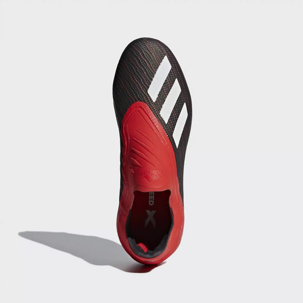 Adidas X 18+ Firm Ground Tacos de Futbol Negros Para Niña (MX-75390)